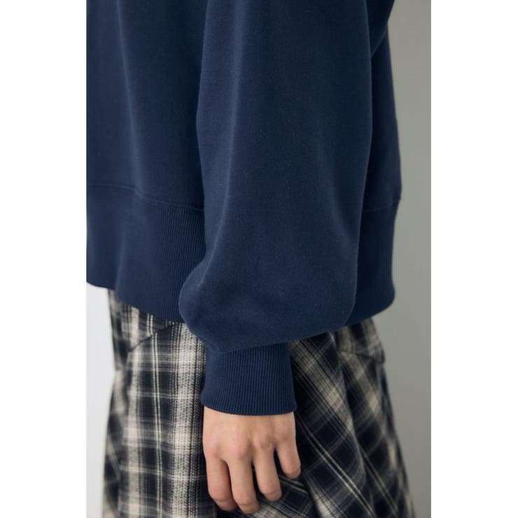 カレッジワッペンロゴ裏毛トップス | AZUL BY MOUSSY | 詳細画像8 