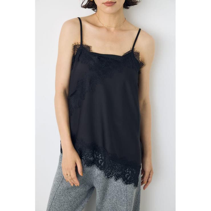 レースサテンアシメキャミソール | AZUL BY MOUSSY | 詳細画像29 