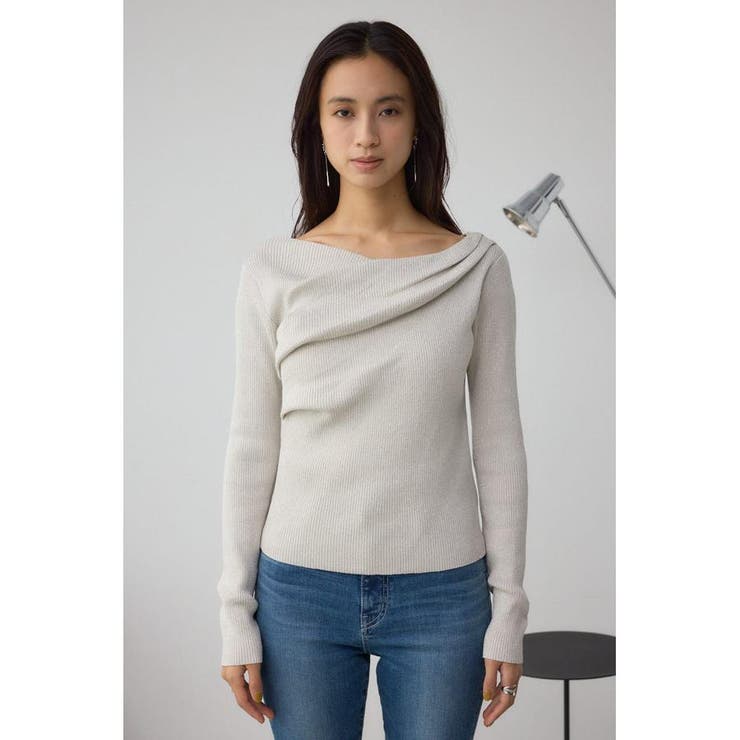 ドレープ長袖ニットトップス | AZUL BY MOUSSY | 詳細画像24 