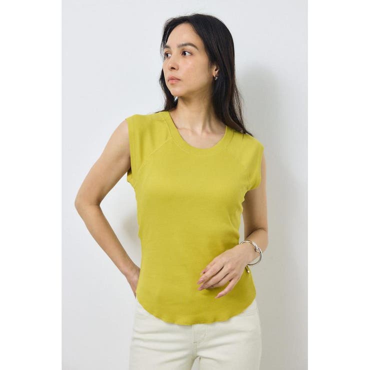 LIME | カップ付きノースリーブトップス | AZUL BY MOUSSY
