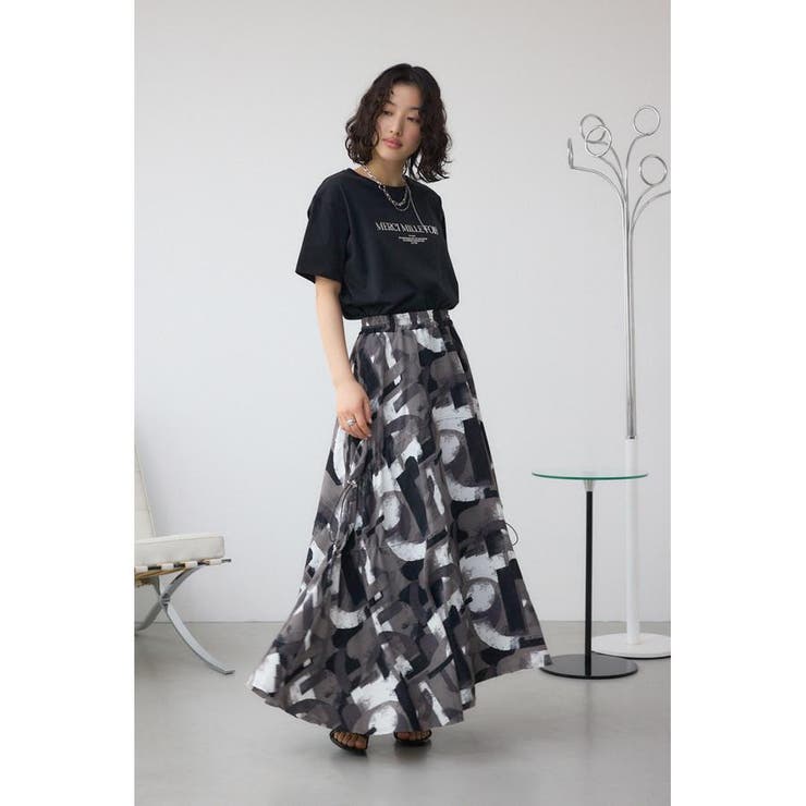 メタリックプリントTシャツ | AZUL BY MOUSSY | 詳細画像12 