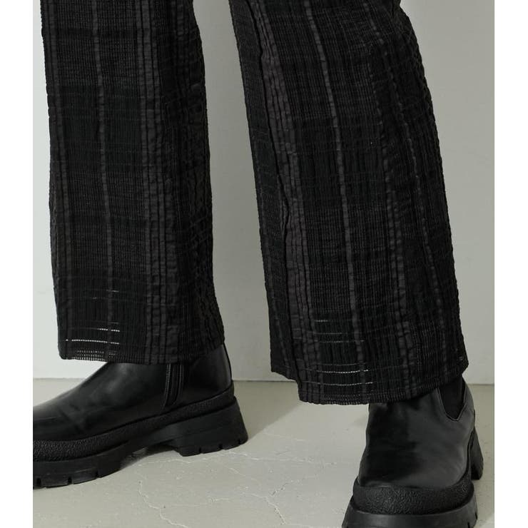 SHEER CHECK PANTS | AZUL BY MOUSSY | 詳細画像10 