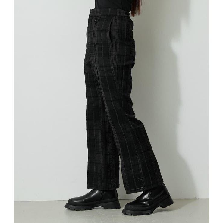 SHEER CHECK PANTS | AZUL BY MOUSSY | 詳細画像6 