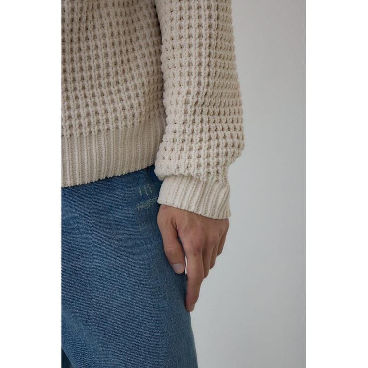 ワッフル編みマットモールニット | AZUL BY MOUSSY | 詳細画像10 