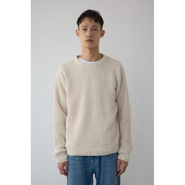 ワッフル編みマットモールニット | AZUL BY MOUSSY | 詳細画像5 