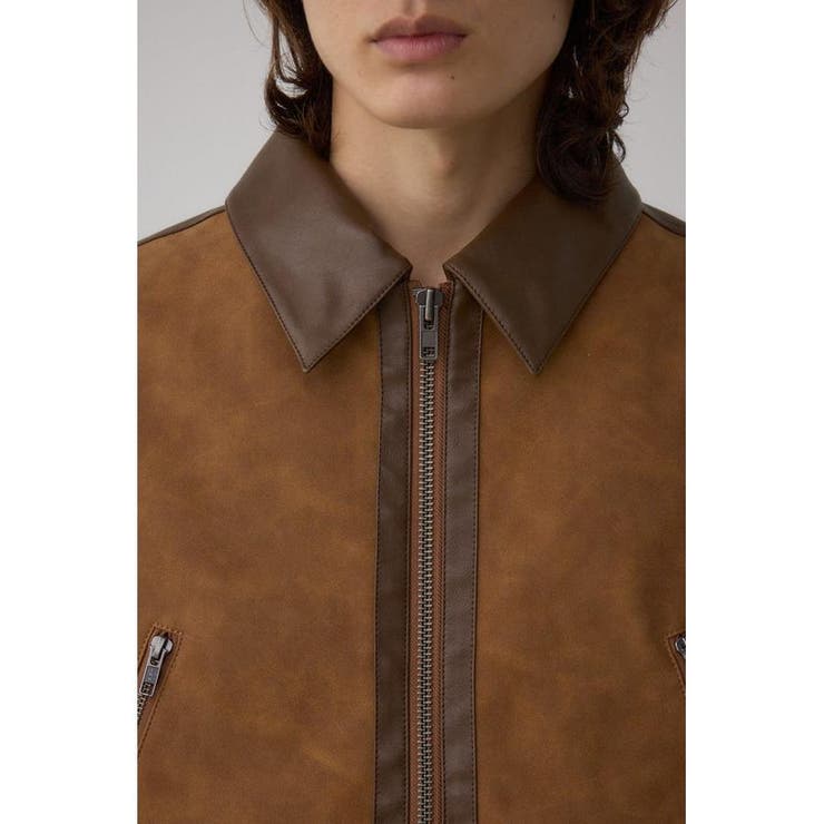 切替合皮ブルゾン | AZUL BY MOUSSY | 詳細画像27 