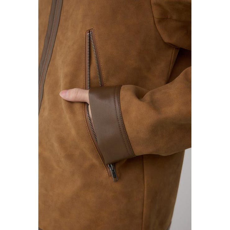 切替合皮ブルゾン | AZUL BY MOUSSY | 詳細画像30 