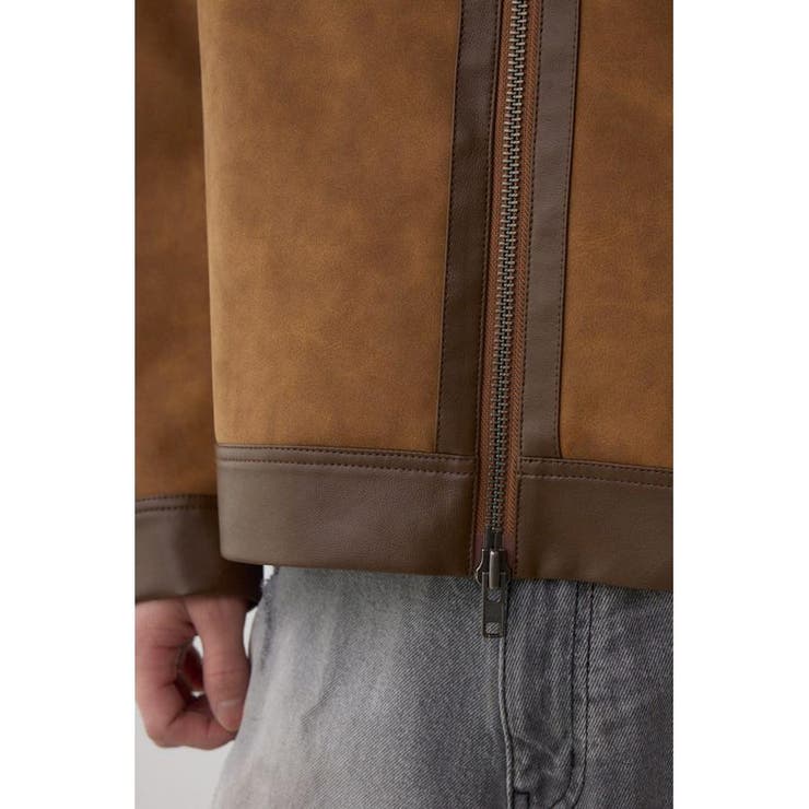 切替合皮ブルゾン | AZUL BY MOUSSY | 詳細画像31 