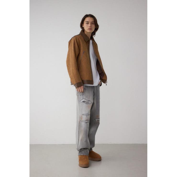 切替合皮ブルゾン | AZUL BY MOUSSY | 詳細画像23 