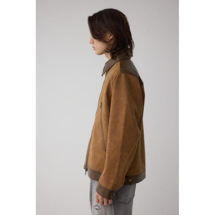 切替合皮ブルゾン | AZUL BY MOUSSY | 詳細画像25 
