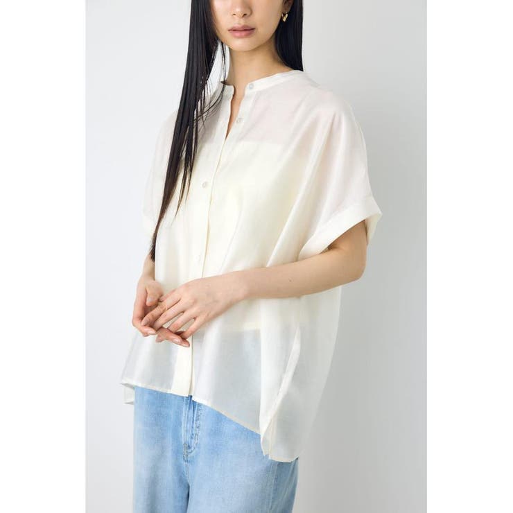 ハーフスリーブドルマンシャツ | AZUL BY MOUSSY | 詳細画像2 