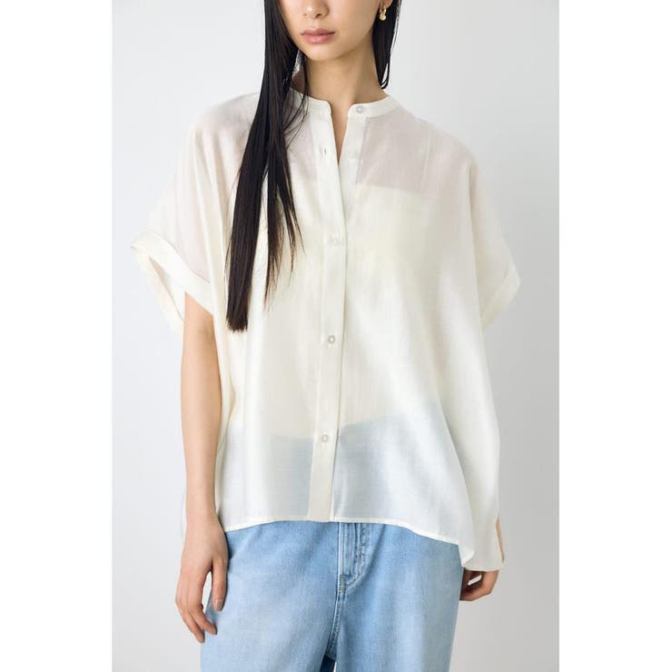 ハーフスリーブドルマンシャツ | AZUL BY MOUSSY | 詳細画像3 
