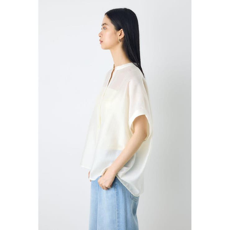 ハーフスリーブドルマンシャツ | AZUL BY MOUSSY | 詳細画像4 