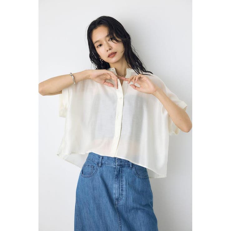 ハーフスリーブドルマンシャツ | AZUL BY MOUSSY | 詳細画像12 