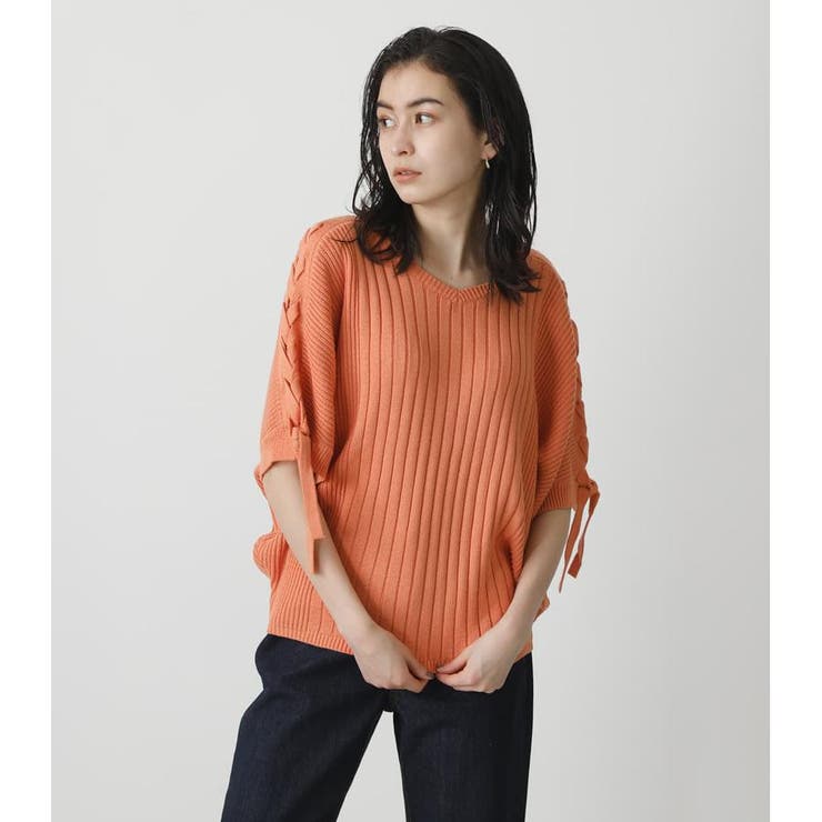 2WAY LACE-UP LOOSE KNIT[品番：AZLW0018521]｜AZUL BY MOUSSY