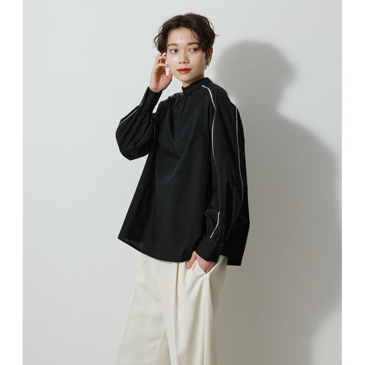 PIPING DESIGN BLOUSE | AZUL BY MOUSSY | 詳細画像12 