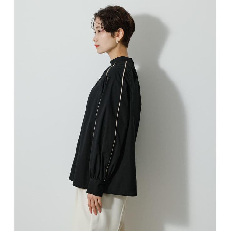 PIPING DESIGN BLOUSE | AZUL BY MOUSSY | 詳細画像16 
