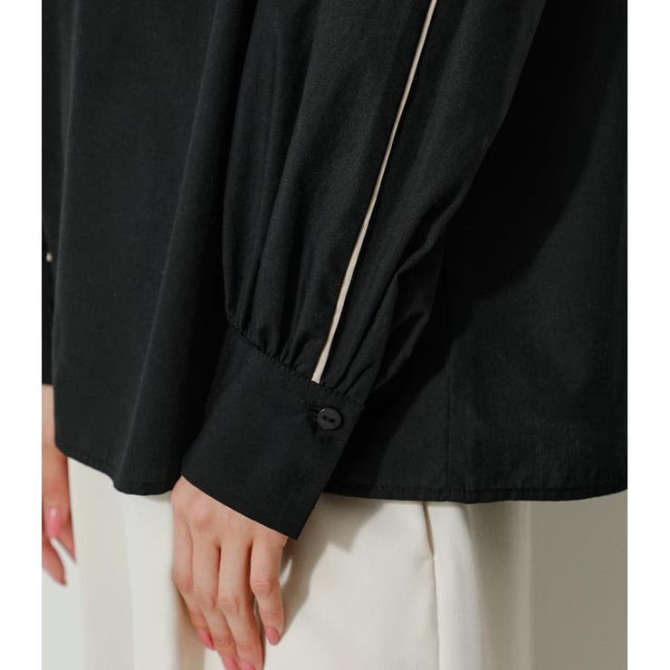 PIPING DESIGN BLOUSE | AZUL BY MOUSSY | 詳細画像20 
