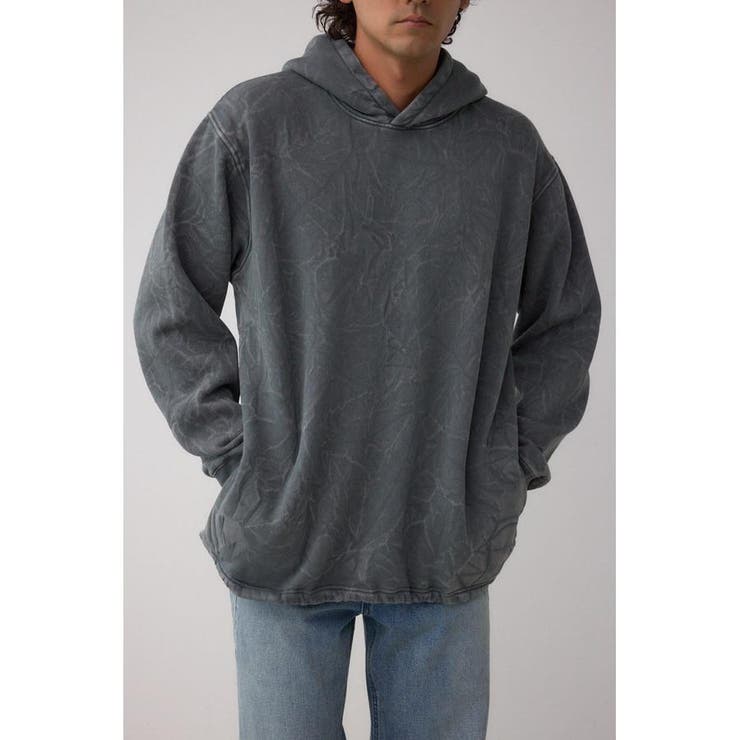 柄GRY5 | シャドークリンクルフーディートップス | AZUL BY MOUSSY