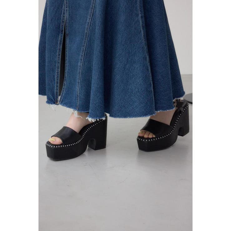 ステッチデザインプラットフォームサンダル | AZUL BY MOUSSY | 詳細画像3 