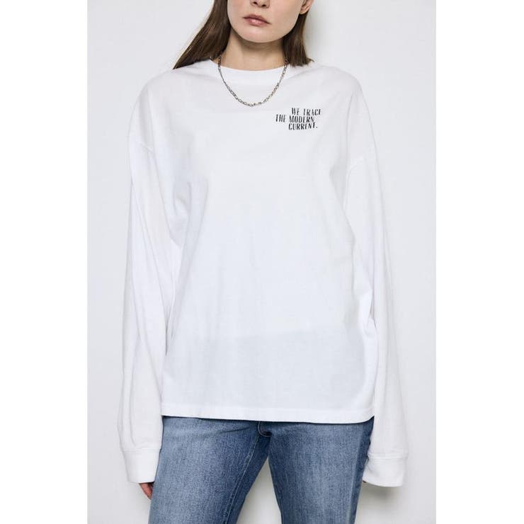 ワンポイントロゴロングTシャツ | AZUL BY MOUSSY | 詳細画像2 