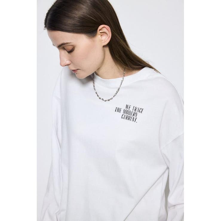 ワンポイントロゴロングTシャツ | AZUL BY MOUSSY | 詳細画像3 