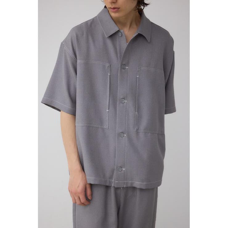 アウトステッチブッチャーシャツ | AZUL BY MOUSSY | 詳細画像23 