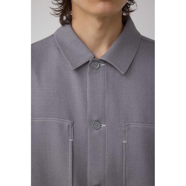 アウトステッチブッチャーシャツ | AZUL BY MOUSSY | 詳細画像30 