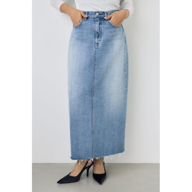 L/BLU1 | デニムロングスカート | AZUL BY MOUSSY