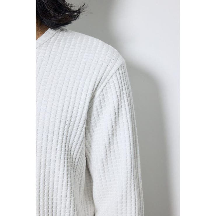 ヘビーワッフルVネックトップス | AZUL BY MOUSSY | 詳細画像10 