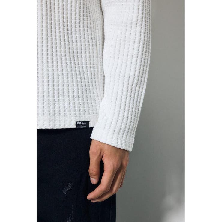 ヘビーワッフルVネックトップス | AZUL BY MOUSSY | 詳細画像11 