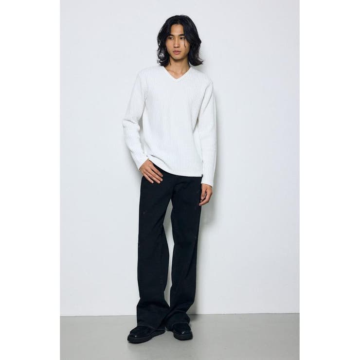 ヘビーワッフルVネックトップス | AZUL BY MOUSSY | 詳細画像5 