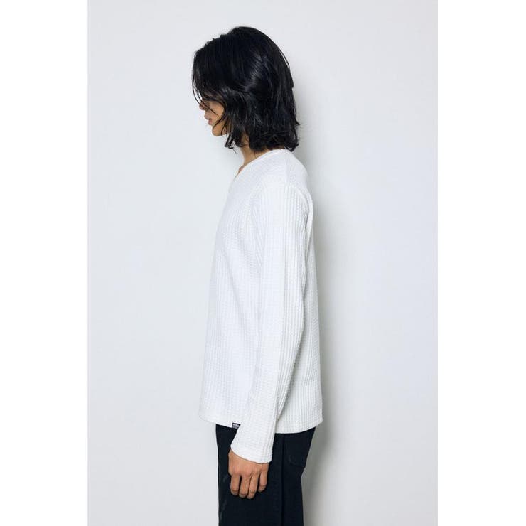 ヘビーワッフルVネックトップス | AZUL BY MOUSSY | 詳細画像7 