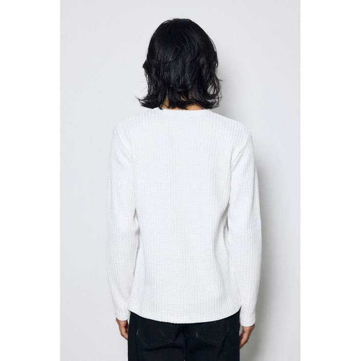 ヘビーワッフルVネックトップス | AZUL BY MOUSSY | 詳細画像8 