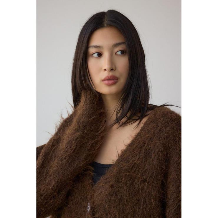 シャギー起毛ニットカーディガン | AZUL BY MOUSSY | 詳細画像12 