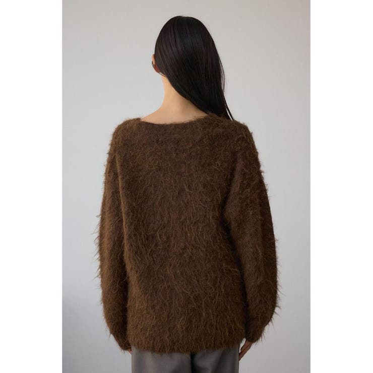 シャギー起毛ニットカーディガン | AZUL BY MOUSSY | 詳細画像17 