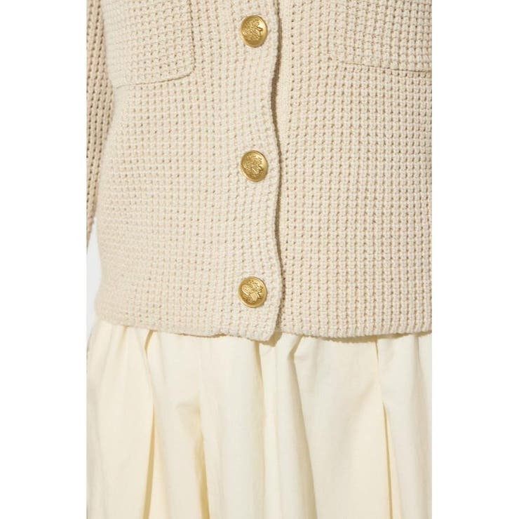 クルーネックツイードライクニットジャケット | AZUL BY MOUSSY | 詳細画像13 