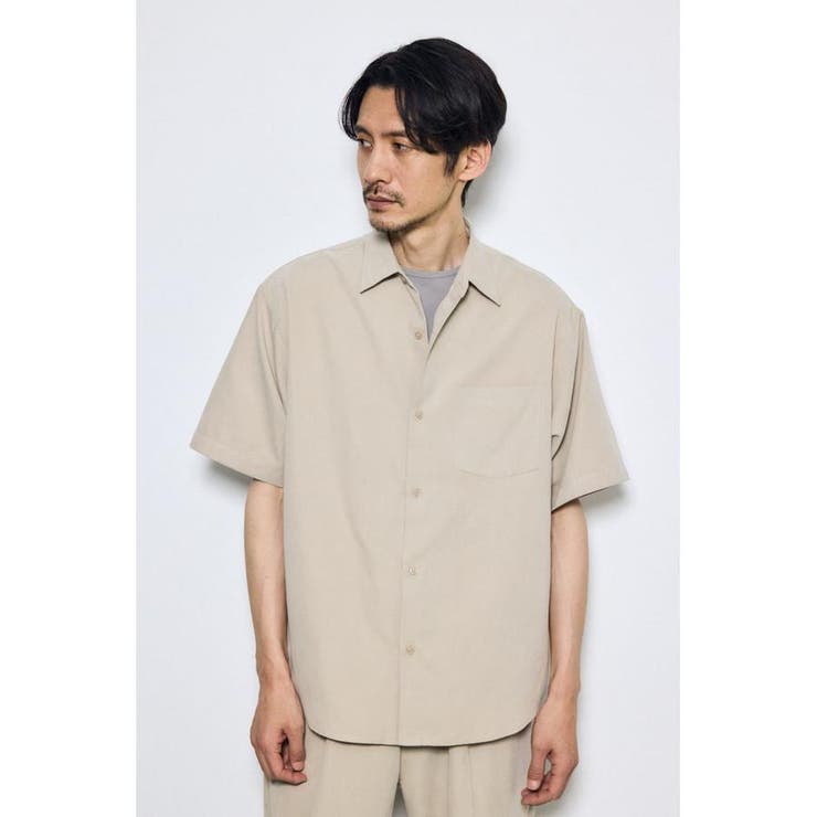 接触冷感フェイクスエード半袖シャツ | AZUL BY MOUSSY | 詳細画像13 