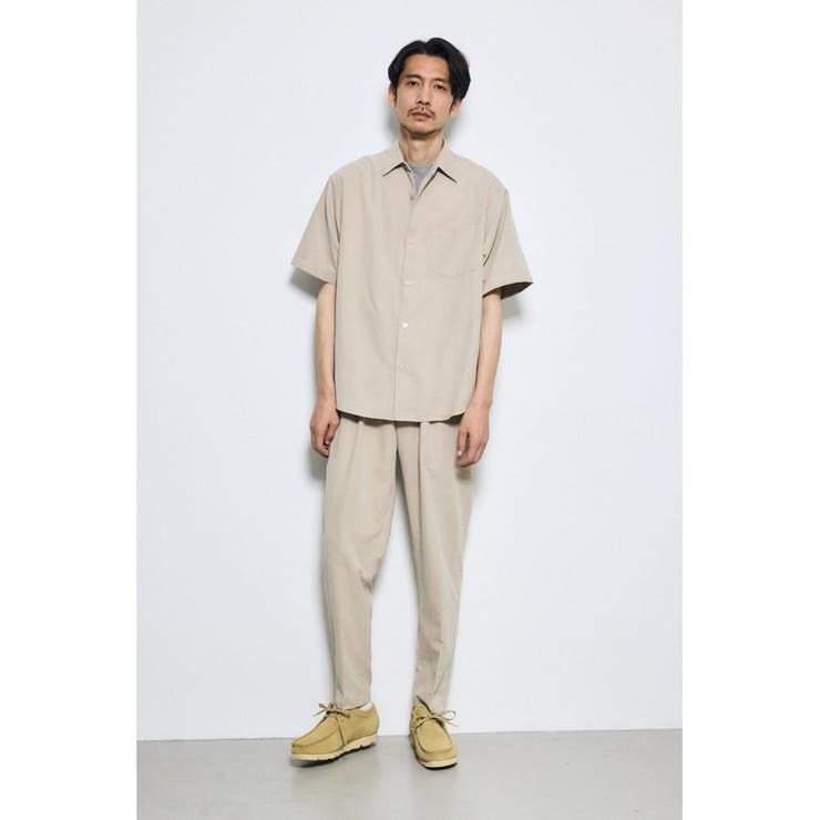 接触冷感フェイクスエード半袖シャツ | AZUL BY MOUSSY | 詳細画像14 