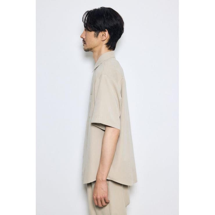 接触冷感フェイクスエード半袖シャツ | AZUL BY MOUSSY | 詳細画像16 