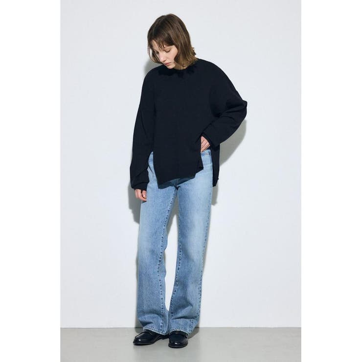 L/BLU1 | AZUL DENIM ストレートデニム ロング丈 | AZUL BY MOUSSY