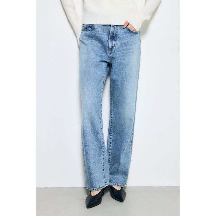 L/BLU1 | AZUL DENIM ストレートデニム ロング丈 | AZUL BY MOUSSY