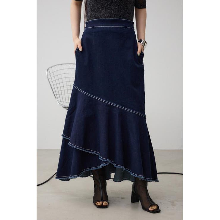 One Wash1 | カシュクールフレアマーメードデニムスカート | AZUL BY MOUSSY