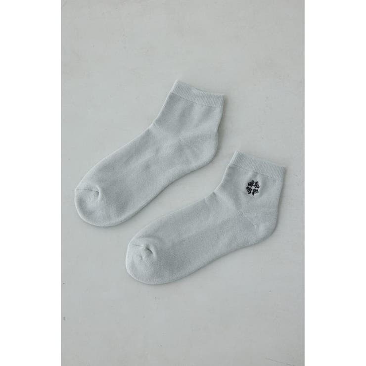 ワンポイント刺繍アンクルソックス | AZUL BY MOUSSY | 詳細画像9 