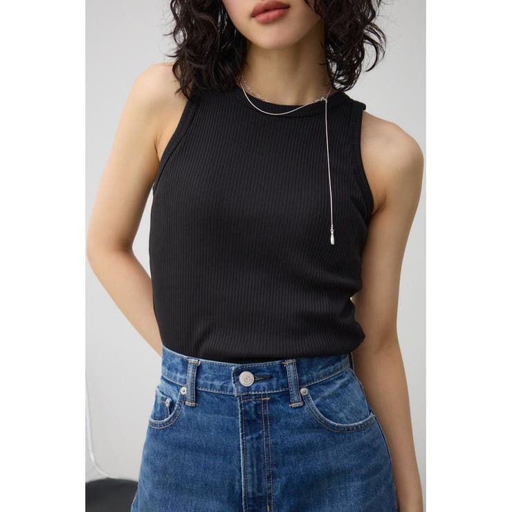 BLK | ベーシックカップ付きアメリカンスリーブタンク | AZUL BY MOUSSY