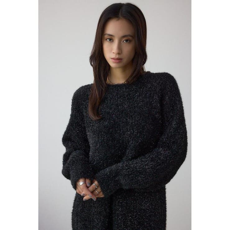 ラメシャギーニットワンピース | AZUL BY MOUSSY | 詳細画像1 