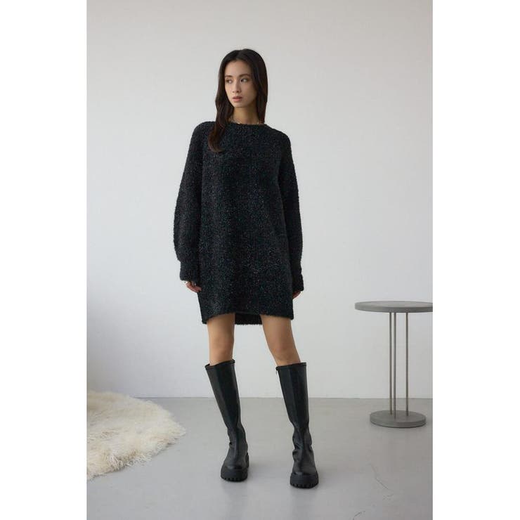 ラメシャギーニットワンピース | AZUL BY MOUSSY | 詳細画像2 