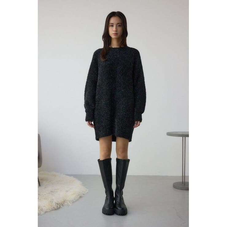 ラメシャギーニットワンピース | AZUL BY MOUSSY | 詳細画像4 
