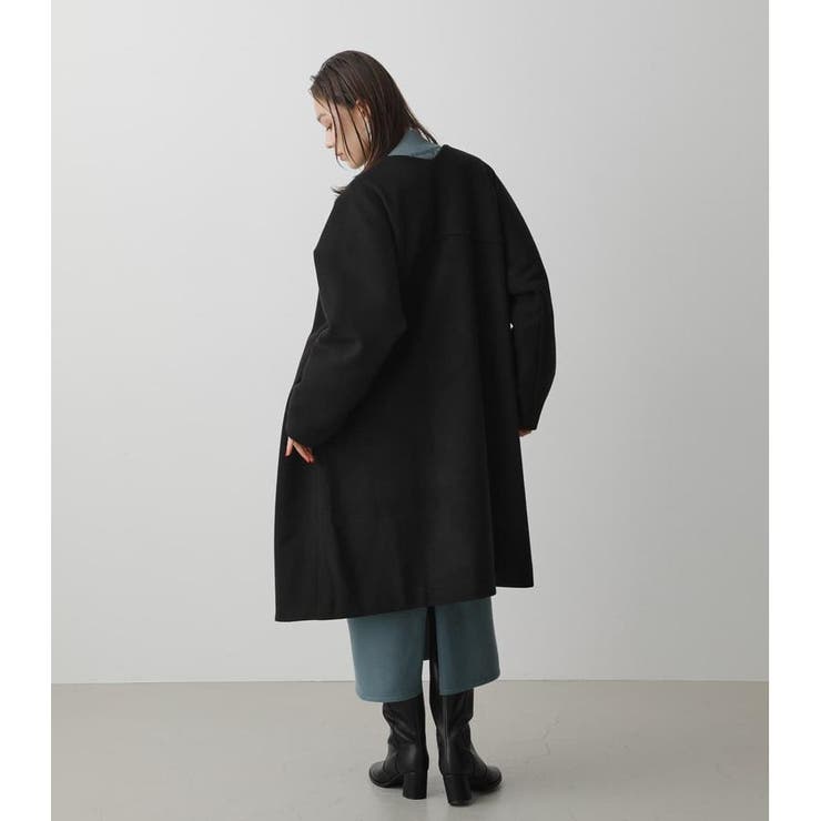 WASHABLE COLLARLESS COAT[品番：AZLW0019227]｜AZUL BY MOUSSY