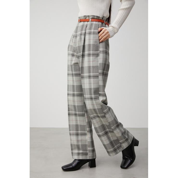 COLOR BELT CHECK PANTS[品番：AZLW0020400]｜AZUL BY MOUSSY
